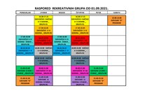 Raspored grupa 2021